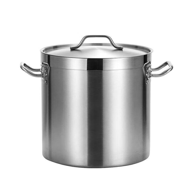 ZISIZ Induction Compatible Stainless Steel Soup Pot with Lid