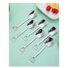 304 Stainless Steel Iron Shovel Spoon Coffee Ice Cream Spoon Engineering Shovel Retro Cute Square He
