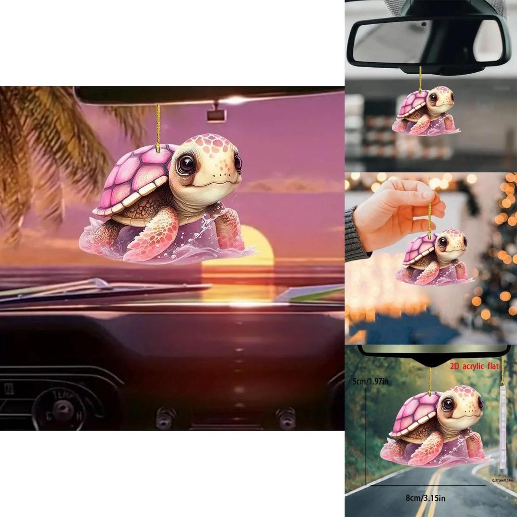 Unique Turtle Acrylic Car Ornament For Stylish Christmas Tree And Decor Vehicle