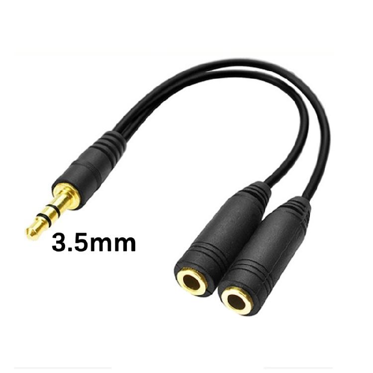 Professional 3.5mm Sound Splitter Cable Enables Various Device Connection with Enhancing Signal Stability Metal Texture