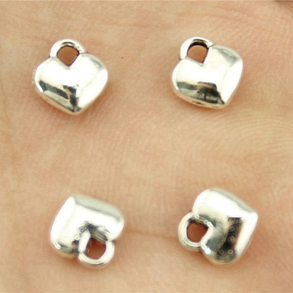 Charms Peach Heart Love Pendants Wedding Jewelry Findings QC094