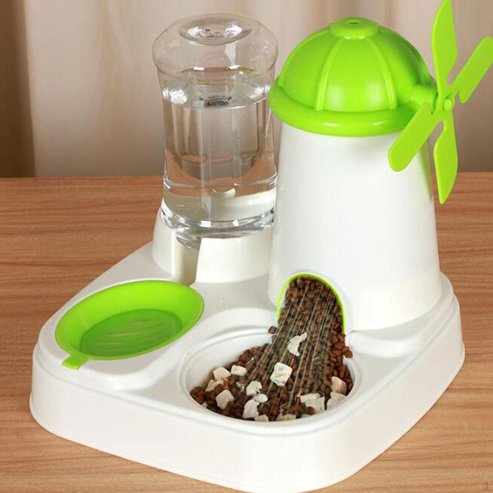 

Feeder and Water Dispenser with Large Capacity for Small to Medium Pets зелёный