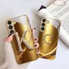Laurel leaf ring gold For Samsung Galaxy S26 S20 FE S21 S22 S23 Plus S24 Ultra S25Ultra S21+  S22Plus Golden glass phone case