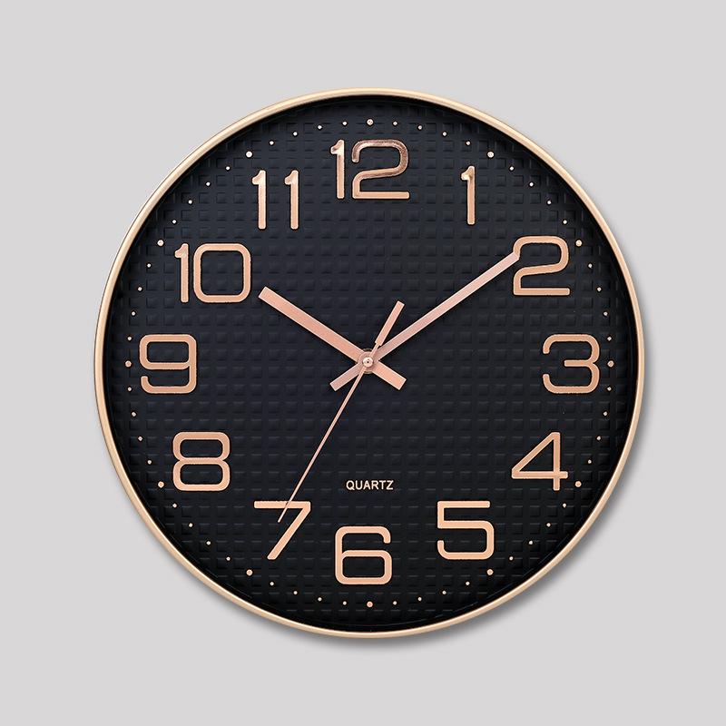 

12 Дюймов 30 СМ Бесшумные Настенные Часы, Модные Домашние Гостиные 3D Цифровые Минималистичные Часы