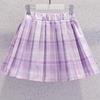 Girls' 2024 Summer JK Style Skirt Set: Korean Cartoon Top with Pleated Skirt Two-Piece Trendy Outfit