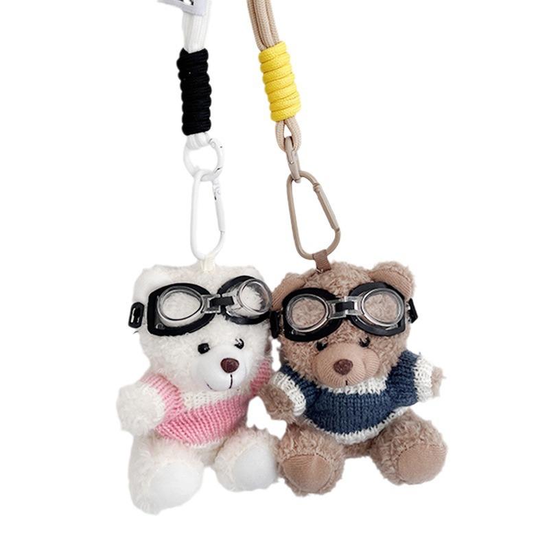 Panda Plysj Nøkkelring & Veskeanheng - Søtt Tegneserie Tilbehør