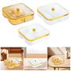 Divided Serving Tray Tableware Snack Container for Fruits Nuts Kitchen