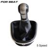 New 5 6 Speed For Seat Altea 2004-2012 Leon II 2005-2012 Toledo III 2004-2009 With Dustproof Cover Gear Shift Knob Lever Shifter