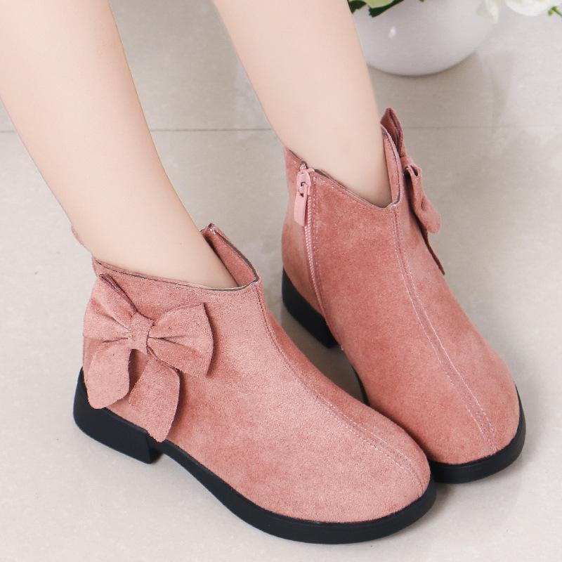 Children's Shoes Autumn and Winter New Children's Short Boots Korean Fashion Girls Non-slip Single Boots
