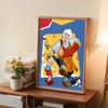 DIY Diamond Painting Pinocchio and His Grandfather Cross Stitch Kit Mosaic Art Diamond Painting Full Circle Diamond Home Decoration
