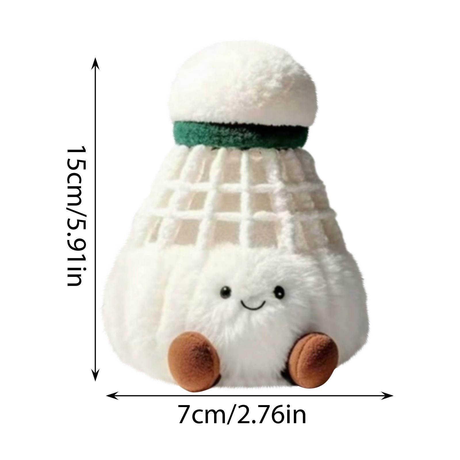 

Badminton Plush Pendant Cute Key Chain Cute Badminton Plush Toy Pendant Doll Friend Gift One Size