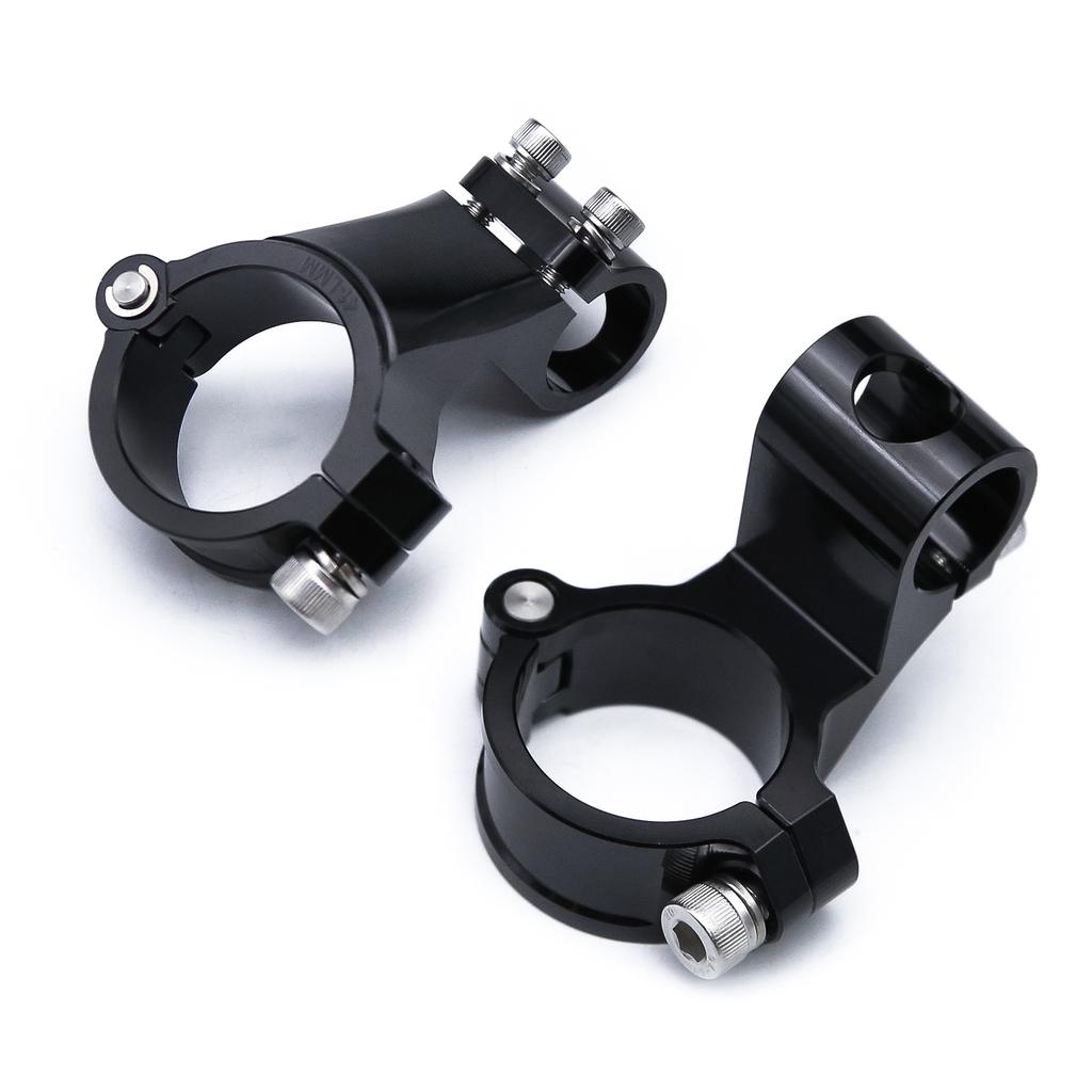 NEW Riser Rised Regular Motorcycle Racing Clip on Fork Clamp Cafe Racer 37MM 41MM 43MM 48MM 50MM 51MM 7/8" Handlebar Clip-ons
