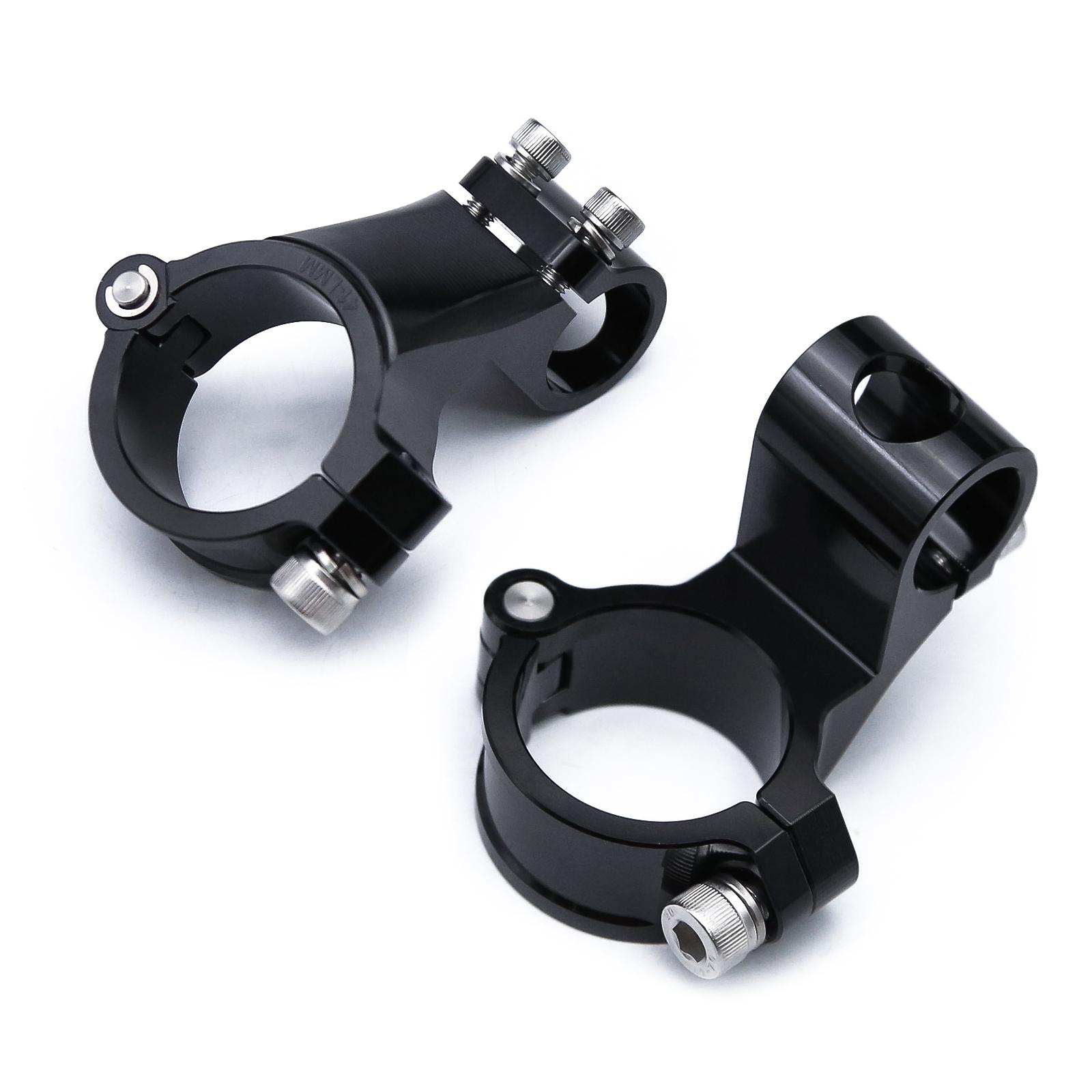 NEW Riser Rised Regular Motorcycle Racing Clip on Fork Clamp Cafe Racer 37MM 41MM 43MM 48MM 50MM 51MM 7/8 Handlebar Clip-ons