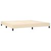 Vidaxl Bed Frame Without Mattress, Cream, 200X200 Cm, Upholstered