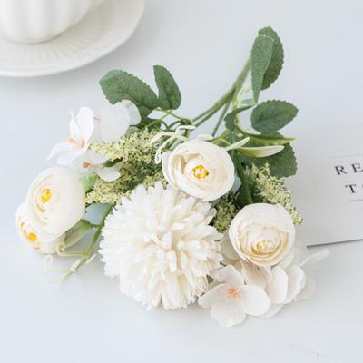 Künstliche Blume Farbecht Nicht welkend Kein Gießen Nordischer Stil Pflegeleicht Künstliche Rose Handstrauß für Hochzeit