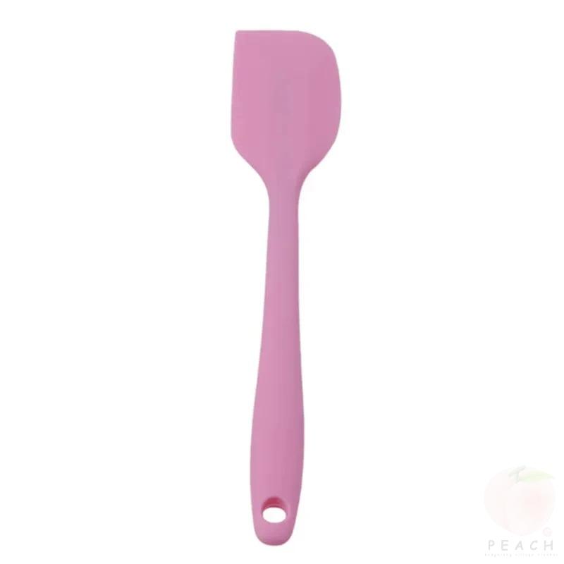 1PC Small Heat Resistant Integrate Handle Silicone Spooncolor Silicone Scraper Cake Cream Spatula Knife Kitchen Baking Tool