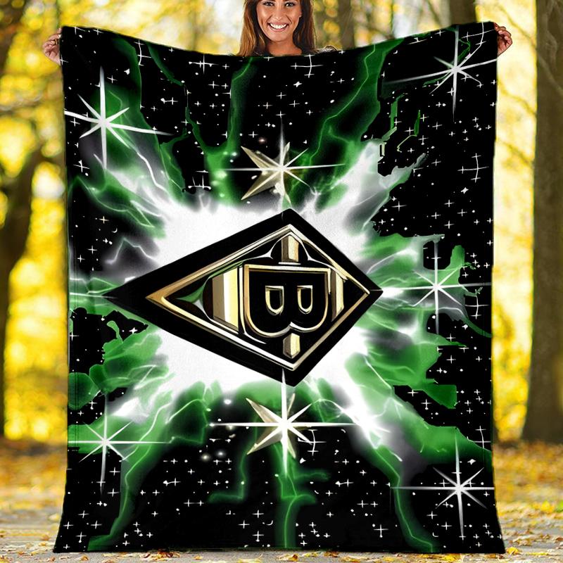 Borussia Monchengladbach Logo Printed Throw Blanket—soft,warm;versatile Blanket for All Seasons—perfect As &air-conditioning Throw,nap Blanket