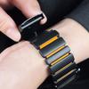 Luxury Titanium Metal Silicone Strap For Apple Watch Ultra 3 49mm 11 10 46mm Men Bracelet Strap For iWatch 9 8 7 6 5 4 44mm 45mm