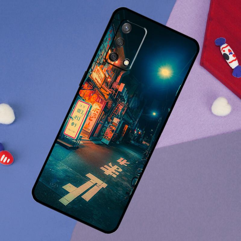 

Japanese Night City Aesthetic Case For Oppo A60 A80 A40 A6 A5 Pro A15 A16 A17 A57 A94 A74 A54 A76 A96 A18 A38 A58 A78 A98 OPPO A76