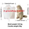 3D Cartoon Hedgehog Groundhog Silicone Candle Mold DIY Cute Animal Handmade Scented Candle Gypsum Mould Home Decor Gift