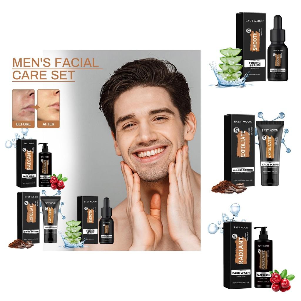 Moon East Mens Facial Care Set Gentle Exfoliation Hydrating And Revitalizing For Skin Mens