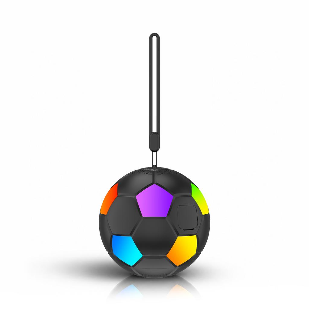 MusicMate MM-SB40-B FootballWave LED Bluetooth Speaker