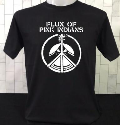 Flux Of Pink Indians T-shirt Musik Punk Zounds Crass Poison Girls Subhumans G342
