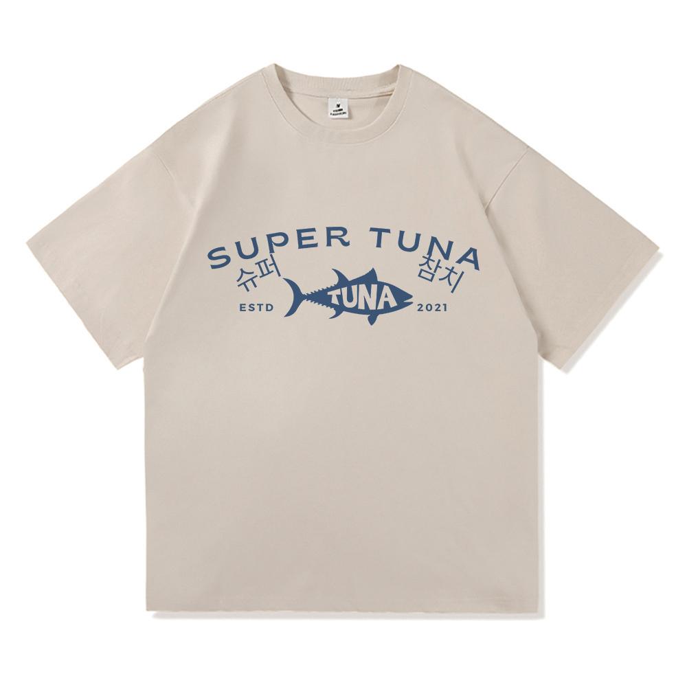 Jin Super Tuna Fish T Shirt Kawaii Retro Fashion Women Clothing Harajuku High Quality Tops Cotton Clothes Days Gifts Tshirts