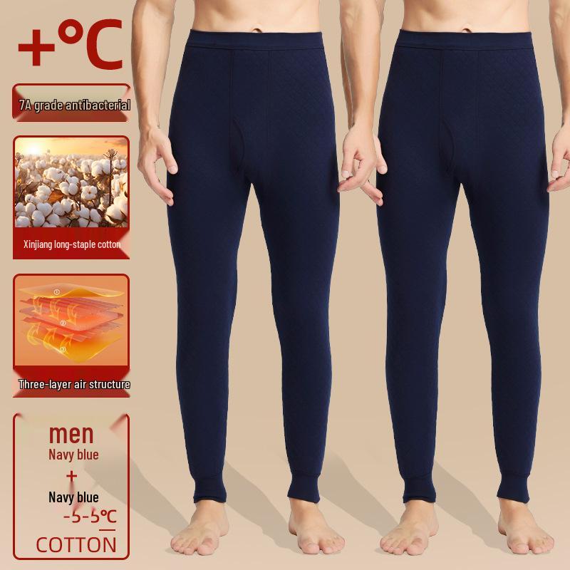 Couple's Winter Warm 100% Cotton Antibacterial Thickened Pants for Autumn and Northeast Winters