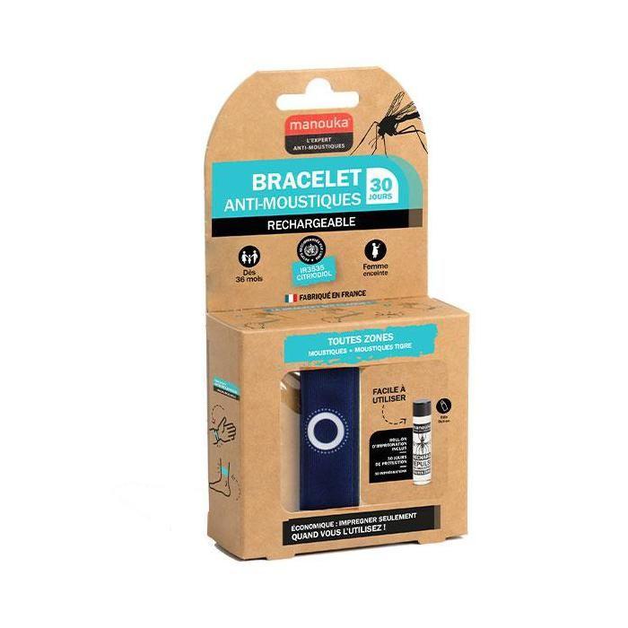 Manouka Bracelet Anti-Moustiques Toutes Zones Marine