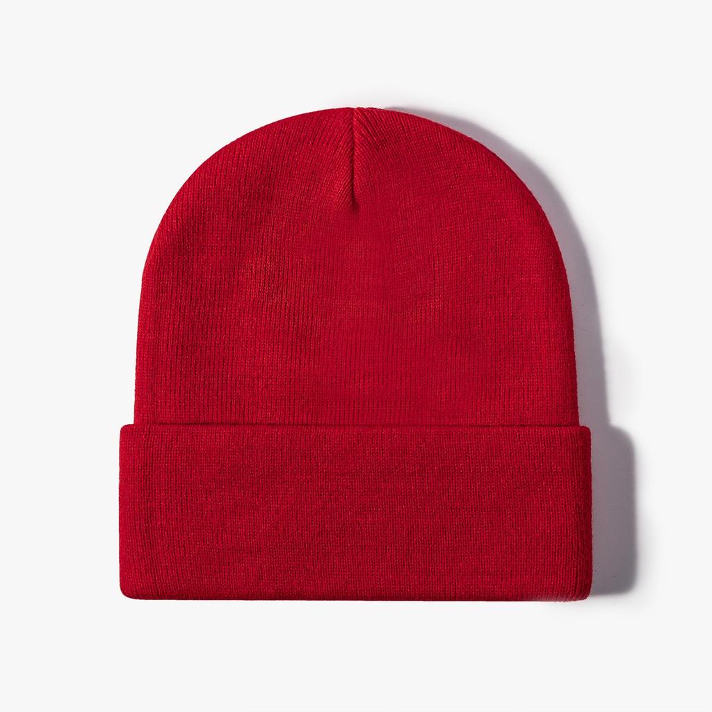 Unisex Korean-Style Embroidered Wool Beanie for Autumn/Winter – Slimming Look, Ideal for Outdoor Activities