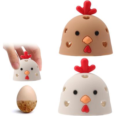 2Pcs Silicone Egg Brush Reusable Cleaner Tool For Fresh Eggs