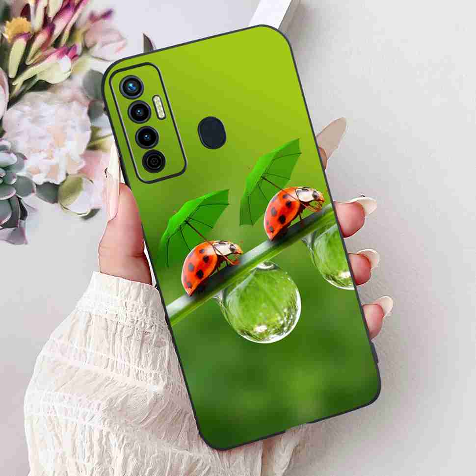 Cute Cat Cover For Tecno Camon 17 Case CG6 CG6j Silicone Soft Protection Shell For Tecno Camon 17 Camon17 Back Cover Casing 6.6"
