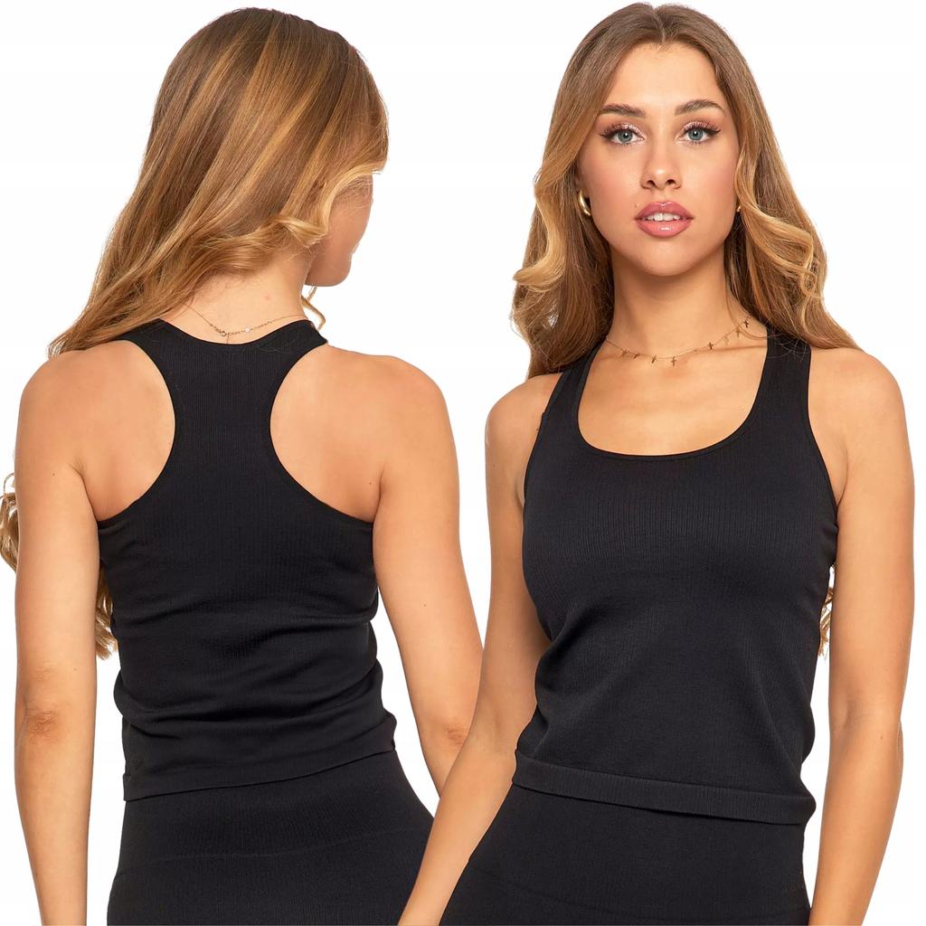 Women's Sleeveless Top T-Shirt Black MORAJ S/M BLACK