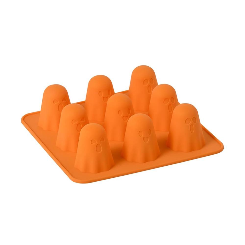 Non-Stick Halloween Ghost Chocolate Molds Reusable Ghost Ice Mould  Halloween Party