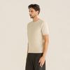 FERRAROMILANO Melange Short Sleeve Round Knit L/Gray (Am0Gtsr20232)
