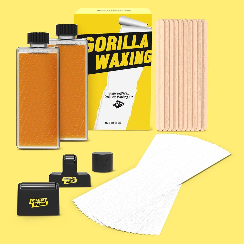 

GORILLA WAXING Gorilla Waxing Sugaring Wax Roll-on Self-Waxing Kit 2 Pieces