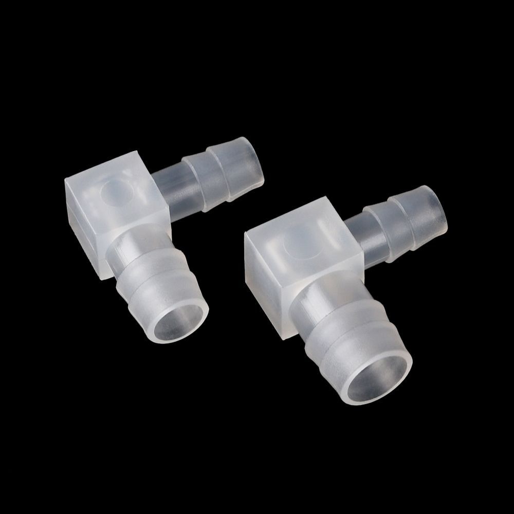 10Pcs PP Plastic Elbow Connectors 90 Degree 4-20mm Aquarium Tank Fittings Transparent Pagoda Hose Joint Garden Irrigation