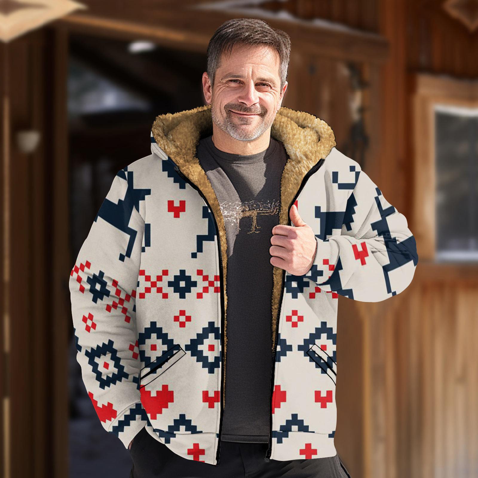 

Мужская куртка с рождественским принтом, мужская весенняя повседневная куртка с капюшоном на молнии XL белый