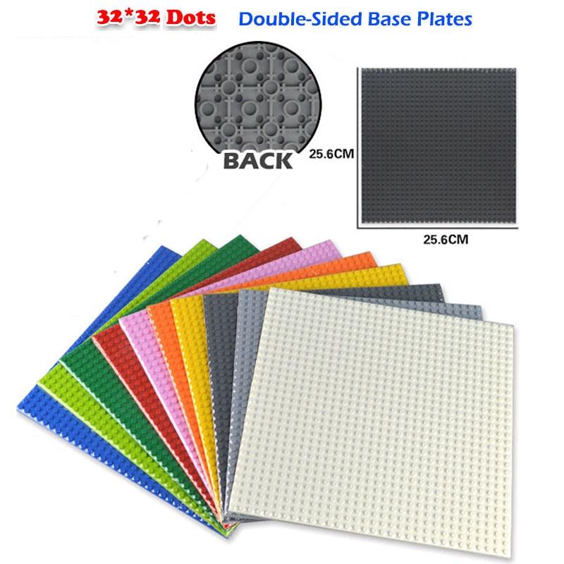 Base Plate 32*32 Dots Double-sided Base Construction Bricks Base Plate Blocks Classical Blocks Children Playthings Works With featuring Brand Bricks