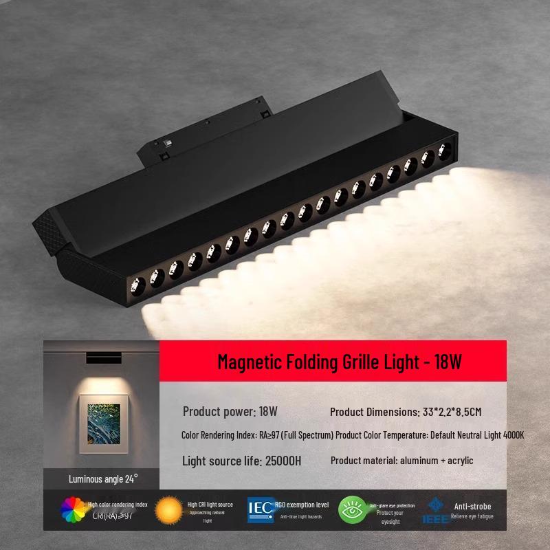 Magnetic Honeycomb Track Light for Kitchen & Living Room Ceilings