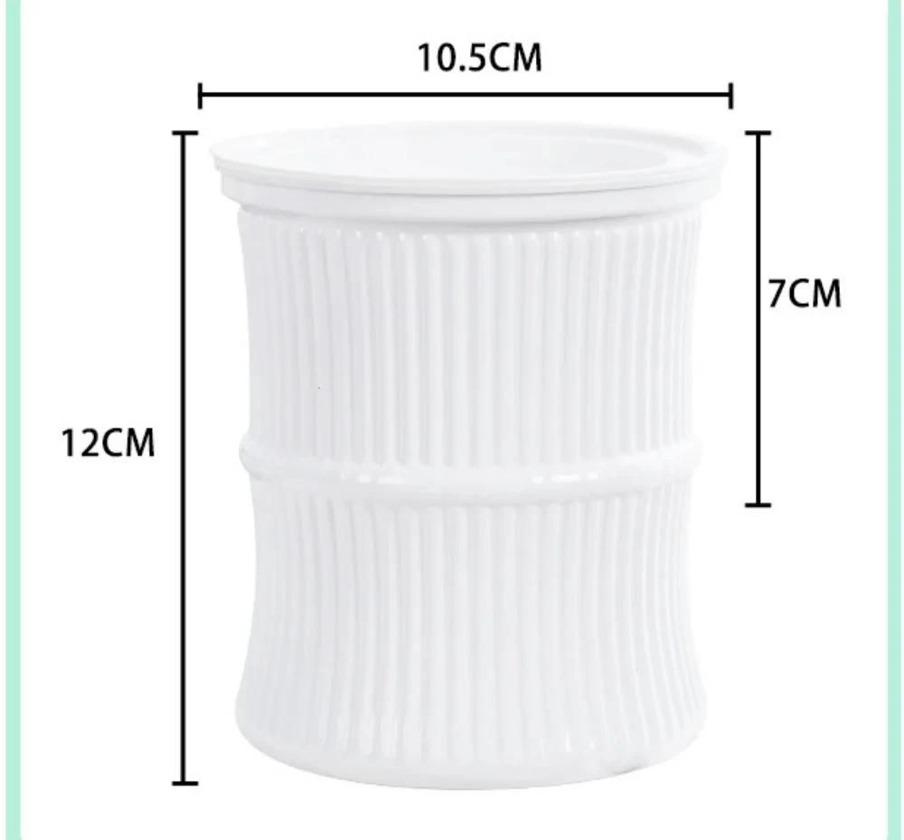 5 шт. Ленивый гидропонный цветочный горшок Автоматический влагопоглощающий цветочный горшок Прозрачный двухслойный пластиковый самополивающийся кашпо Офис белый