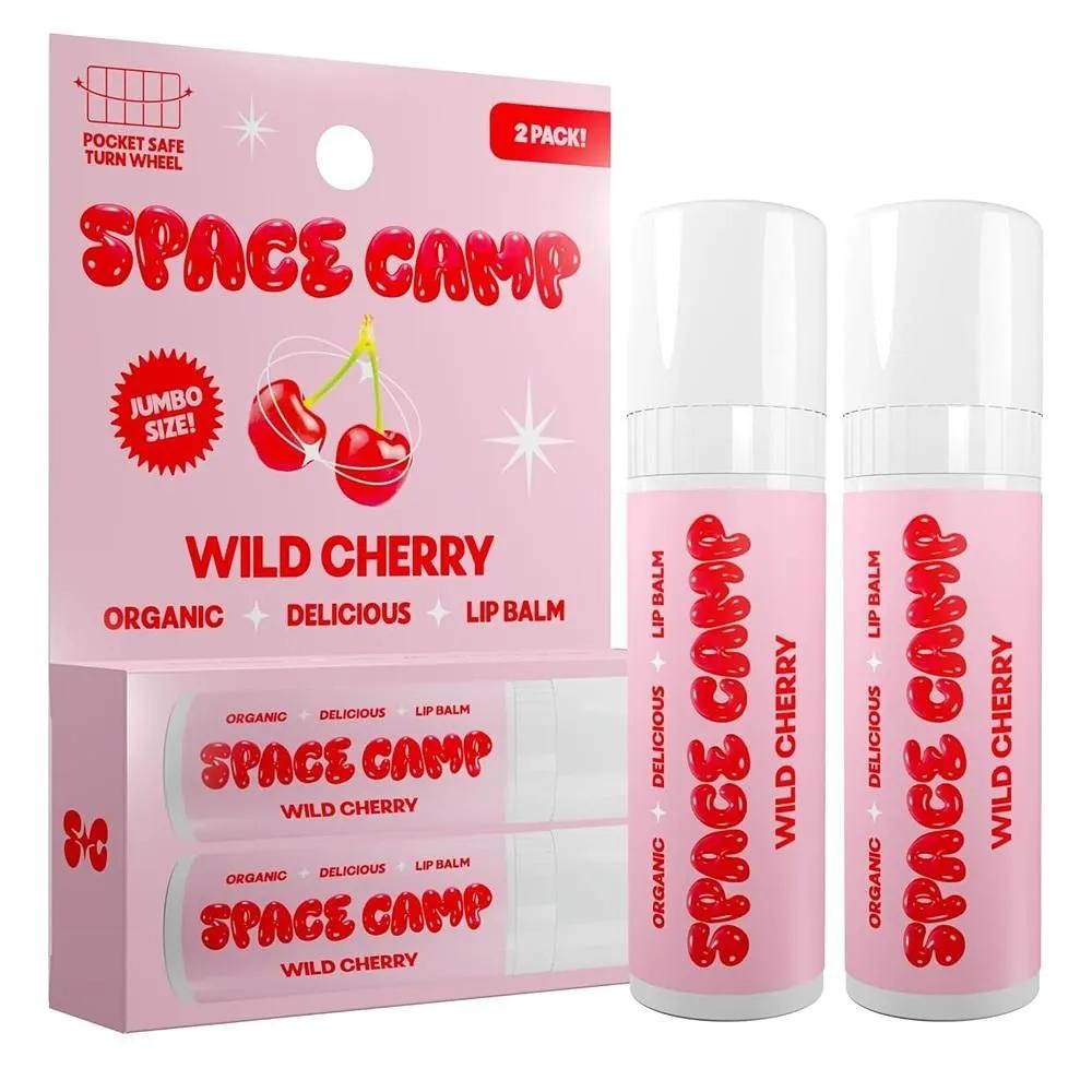 Space Camp Lip Balm 2-Pack Wild Cherry Space Camp Wellness Jumbo Lip Balm - Wild Cherry Organic