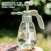 Gießkanne Pflanzenzerstäuber, 1,5 l Handpumpensprüher Gartenplastiksprüher für Sukkulenten Bonsai Gartenblumen Pflanzen Ausguss