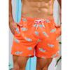 Summer Vacation Mens Shark Printed Drawstring Beach Shorts Men's Swim Trunks 3D Print Breathable Short Streetwear Polyster
