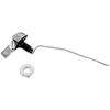 Stainless Steel Left Side Mount Toilet Flush Handle Worldwide Polished Chrome Trip Lever Replacement Kit For Toilet Tank