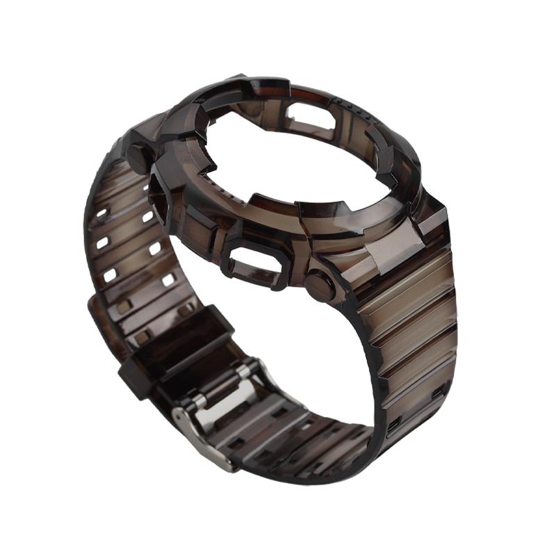 

Silicone Watch Case Strap for Casio Watchband Bezel GA-100/110/120/140 GD-100/110/120 5081 5229 scrub/Transparent TPU Accessorie 0mm