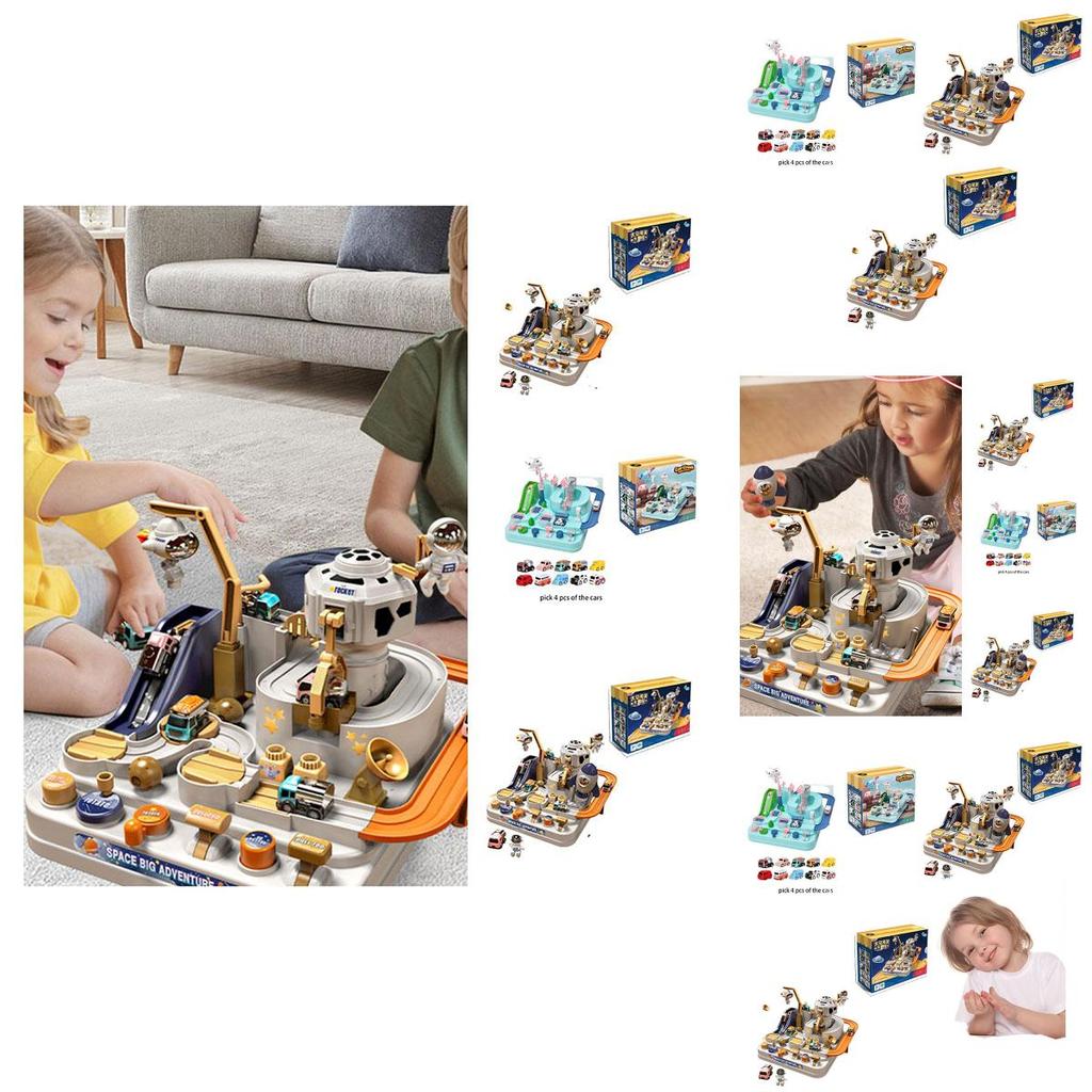 Children's Space-themed Adventure Car Set Educational And Fun Toy For Boys And Girls 4-6)