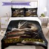 3PC Custom Name Dragon's Wisdom Bedding Set Duvet Cover Closure Includes 1 Duvet Cover & 2 Pillowcases for Bedroom