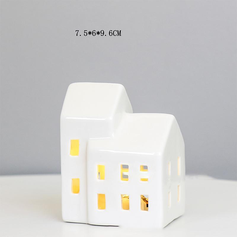 Keramikos namas žvakidė Keraminė arbatinės žvakidė Žvakių degiklis namų miegamojo dekoravimui Įkurtuvių dovana